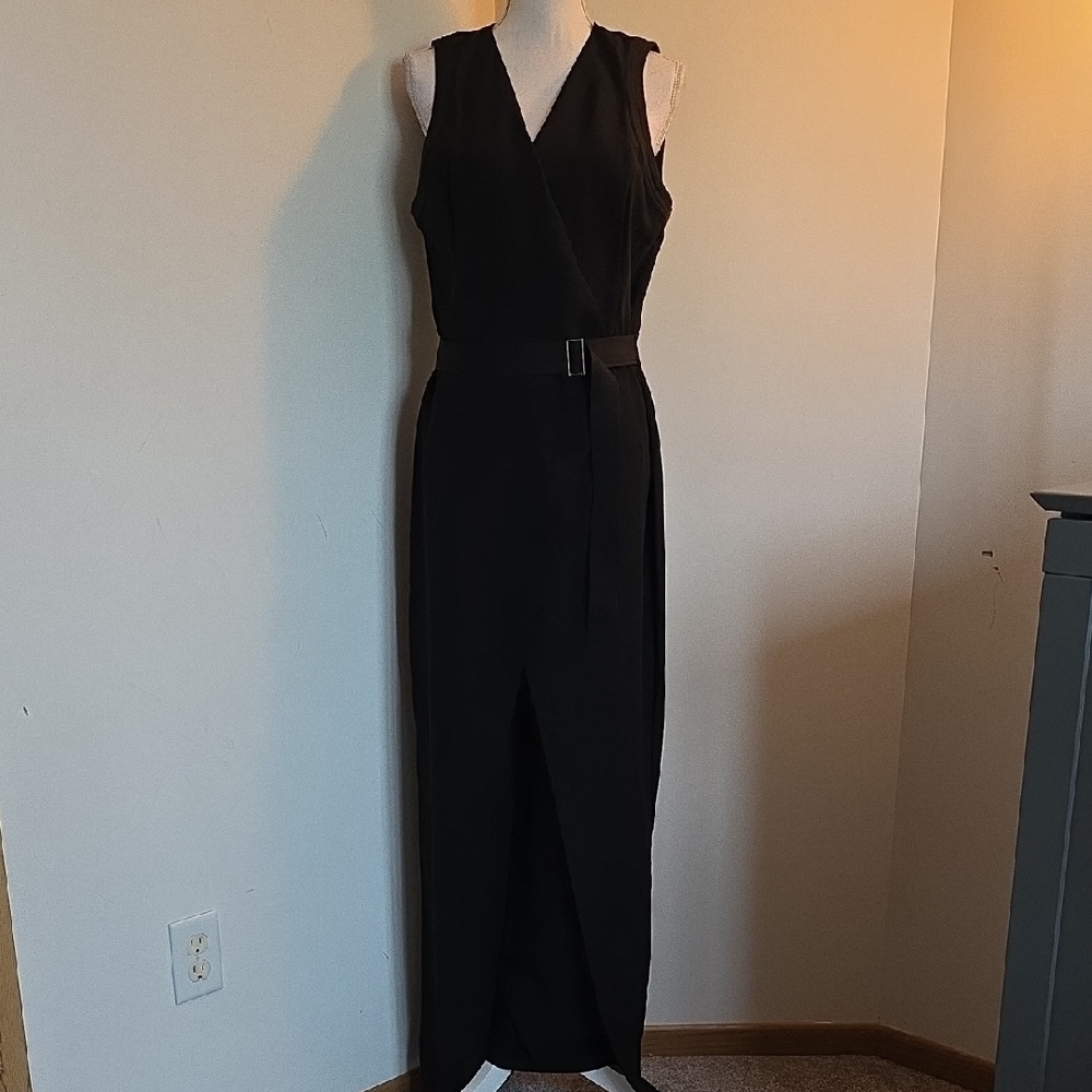 White House Black Market Black Crepe Jumpsuit